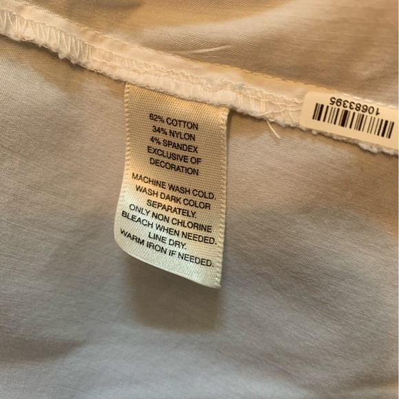 White Poplin & Black Lace Wrap Shirt - Picture 7 of 11